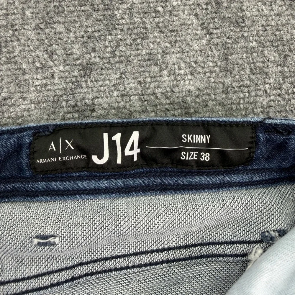 Armani‎ Exchange Jeans Mens 38 (Fits 39x31) Dark Blue J14 Skinny Stretch